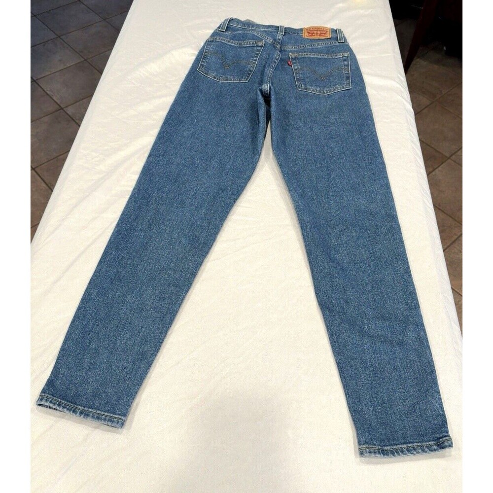 LEVI'S Womens High Waist Tapered Jeans W24 Blue Cotton see tag‎ - Picture 3 of 11